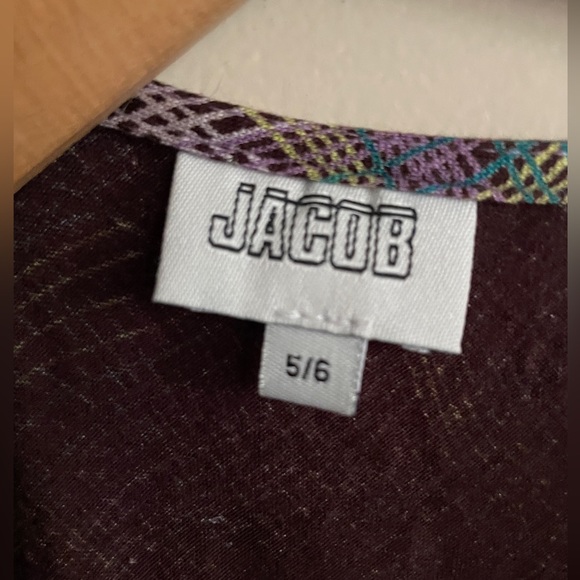 Jacob faux wrap tie waist dress size 5/6 fits like size 2 - Picture 3 of 4